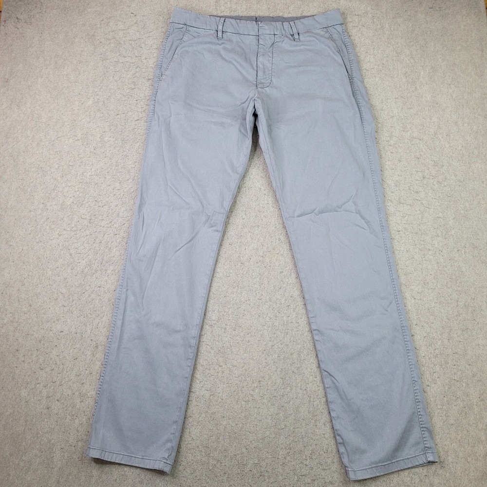 Zachary Prell‎ Aster Straight Fit Chino Pants Mens 34x32 Gray Business Stretch